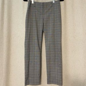 Van Heusen Size 2 Short Cropped Slacks Stretch Plaid Business Casual